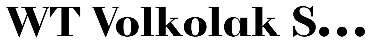 WT Volkolak Serif Display Black